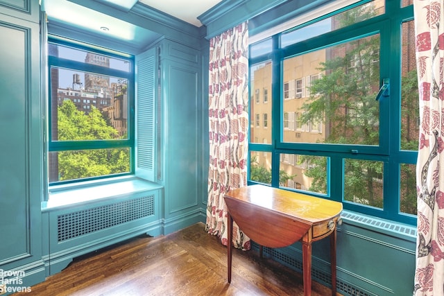 2 Beekman Pl Unit 5Ag, New York City, NY 10022 - home office featuring wood finished floors, plenty of natural light, and ornamental molding