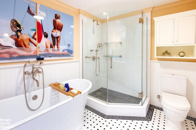 2 Beekman Pl Unit 5Ag, New York City, NY 10022 - full bath with a shower stall and a freestanding tub