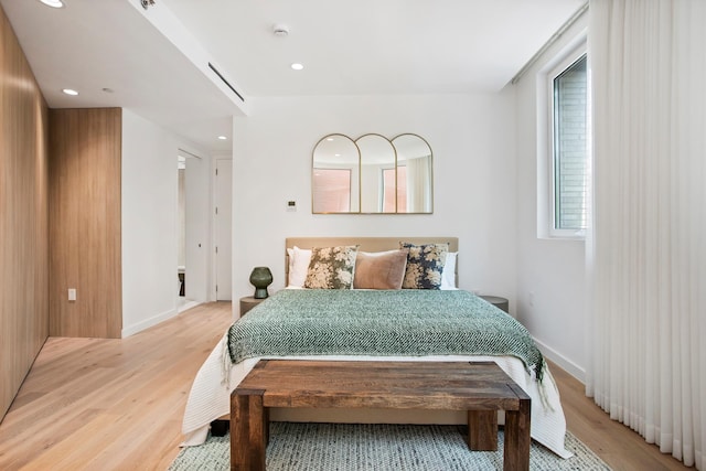 128 Woodpoint Rd Unit 2, New York City, NY 11211 - bedroom featuring light wood-style flooring and recessed lighting