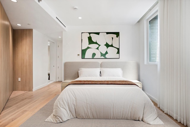 128 Woodpoint Rd Unit 2, New York City, NY 11211 - bedroom featuring light wood-style flooring and recessed lighting
