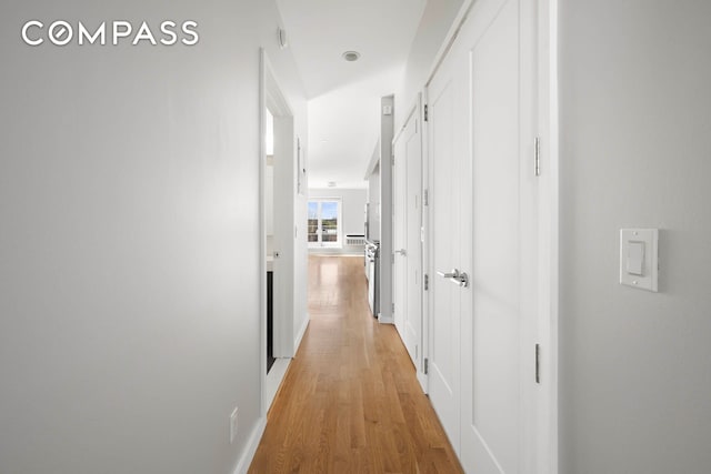195 Hawthorne St Unit 5E, New York City, NY 11225 - corridor with light wood-style flooring