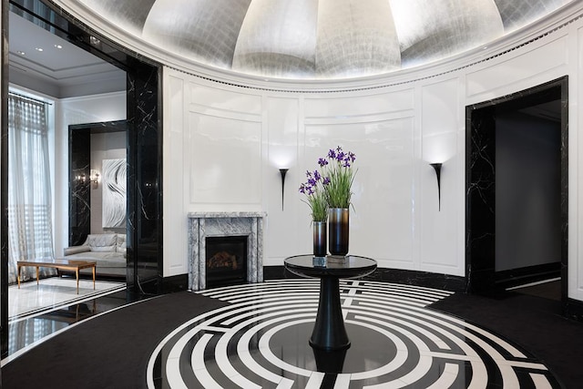 30 Park Pl Unit 64B, New York City, NY 10007 - building lobby with a decorative wall