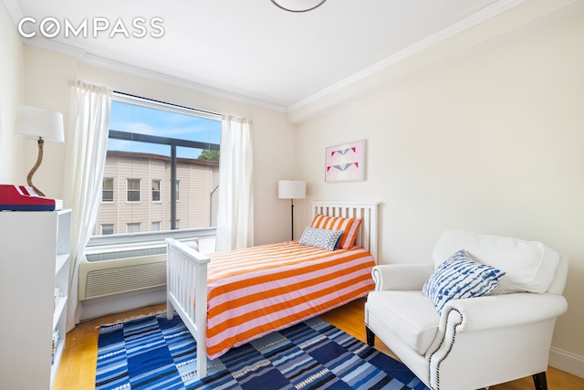 3001 Fort Hamilton Pkwy Unit 3B, New York City, NY 11218 - bedroom with crown molding and wood finished floors