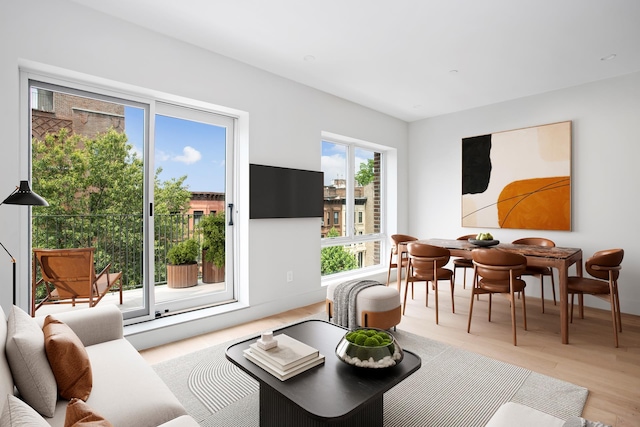 106 Jefferson Ave Unit 4, New York City, NY 11216 - living room with wood finished floors and baseboards