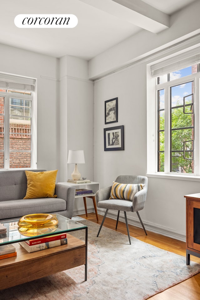 118 8th Ave Unit 2D, New York City, NY 11215 - living area with wood finished floors
