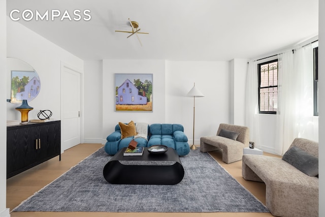 53 W 85th St, New York City, NY 10024 - living room with wood finished floors and baseboards
