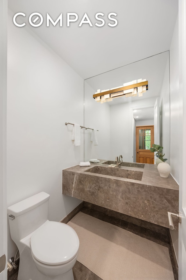 53 W 85th St, New York City, NY 10024 - half bathroom with toilet and a sink