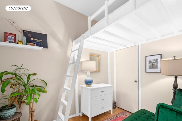 704 Humboldt St, New York City, NY 11222 - sitting room with light wood-type flooring