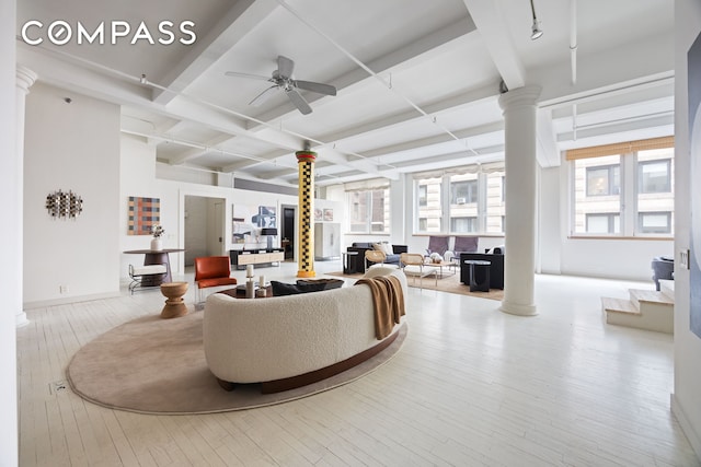 32 W 20th St Unit 5, New York City, NY 10011 - building lobby featuring beamed ceiling and coffered ceiling