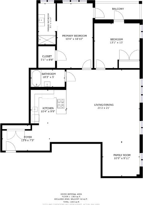 1610 Dekalb Ave Unit 5A, New York City, NY 11237 - property floor plan
