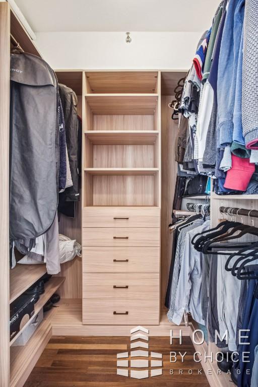 1610 Dekalb Ave Unit 5A, New York City, NY 11237 - walk in closet featuring wood finished floors