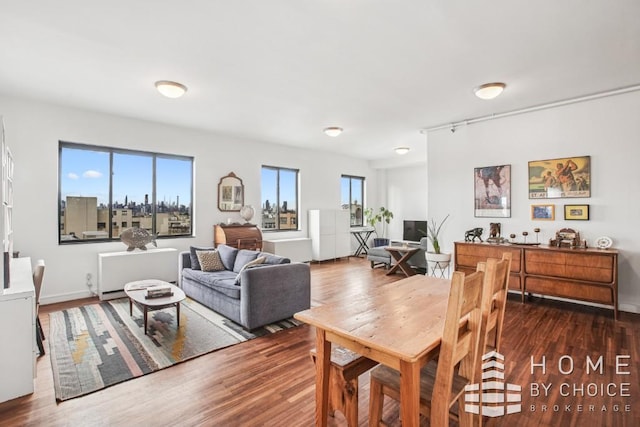 1610 Dekalb Ave Unit 5A, New York City, NY 11237 - living room featuring wood finished floors and baseboards