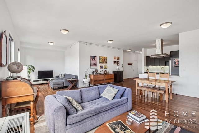 1610 Dekalb Ave Unit 5A, New York City, NY 11237 - living area with wood finished floors and baseboards