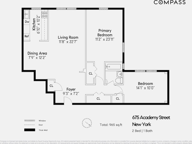 675 Academy St Unit 5E, New York City, NY 10034 - room layout