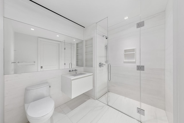 1 Wall St Unit 3606, New York City, NY 10005 - full bath with vanity and a stall shower