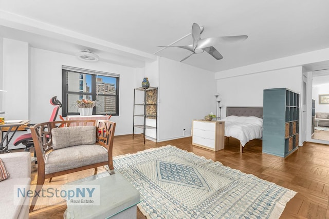 200 E 36th St Unit 13A, New York City, NY 10016 - bedroom featuring ceiling fan