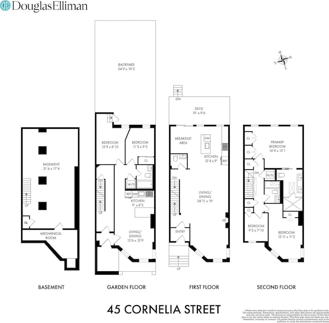 45 Cornelia St, New York City, NY 11221 - home floor plan