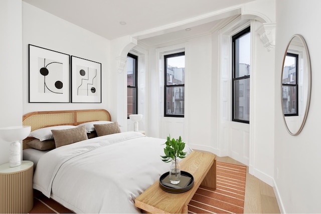 45 Cornelia St, New York City, NY 11221 - bedroom with wood finished floors and baseboards