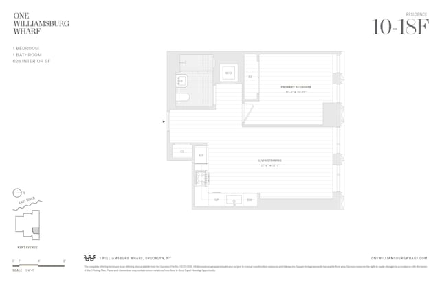 480 Kent Ave Unit 15F, New York City, NY 11249 - view of property floor plan