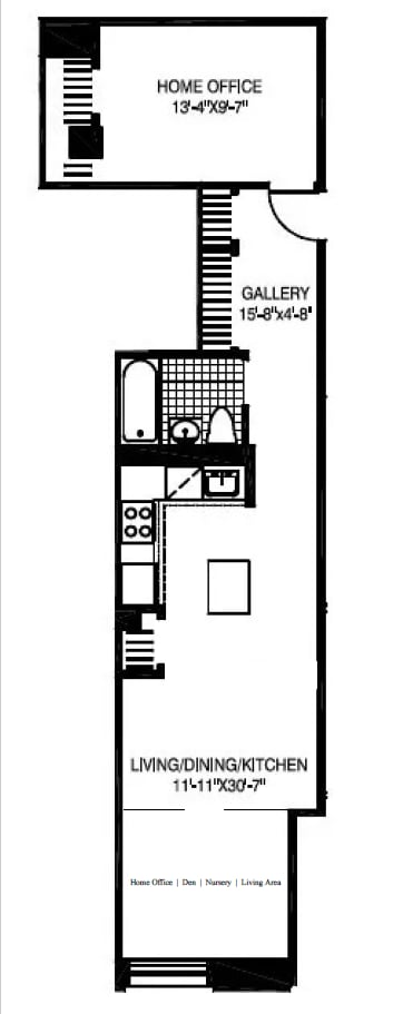 20 W St Unit 15H, New York City, NY 10004 - view of room layout