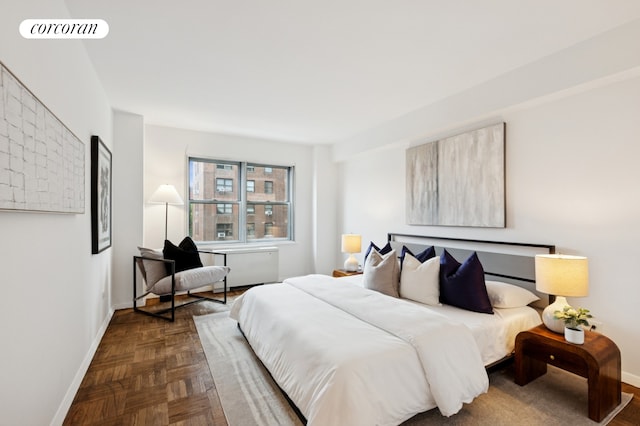 175 W 13th St Unit 7E, New York City, NY 10011 - bedroom featuring baseboards