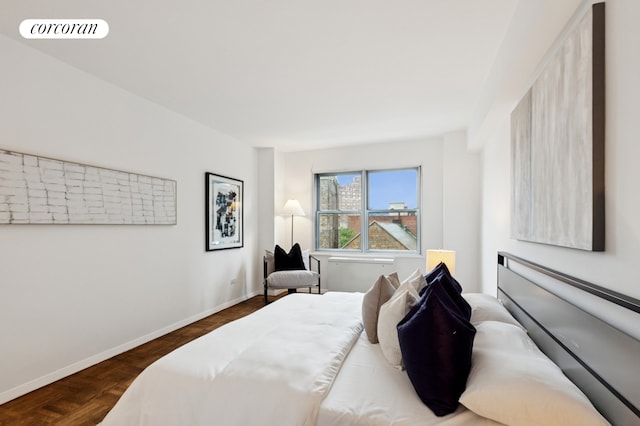 175 W 13th St Unit 7E, New York City, NY 10011 - bedroom with baseboards