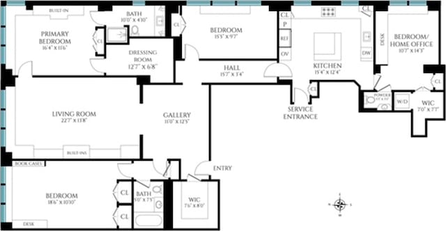 40 E 78th St Unit 6H, New York City, NY 10075 - floor plan / room layout