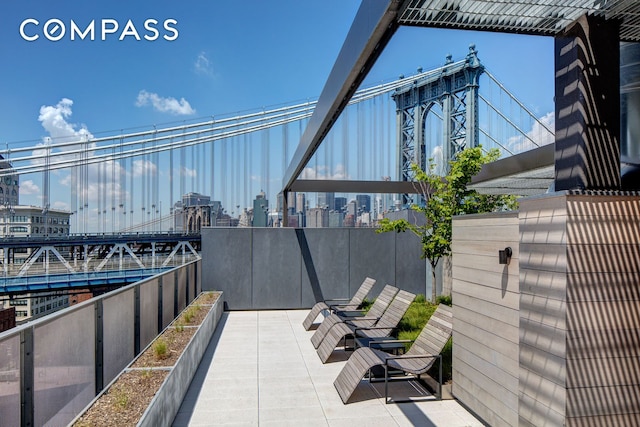 1 John St Unit 3B, New York City, NY 11201 - view of patio with a view of city