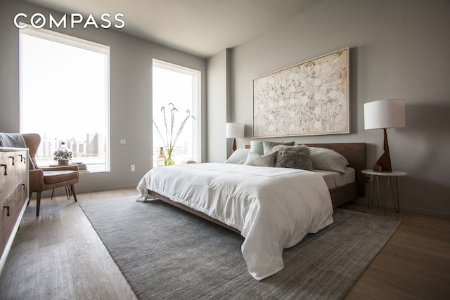 1 John St Unit 3B, New York City, NY 11201 - bedroom with wood finished floors