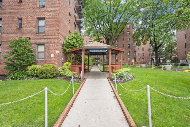 15 Oliver St Unit 3C, New York City, NY 11209 - view of property's community with a gazebo and a yard