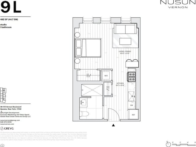 30-55 Vernon Blvd Unit 9L, New York City, NY 11102 - view of home floor plan