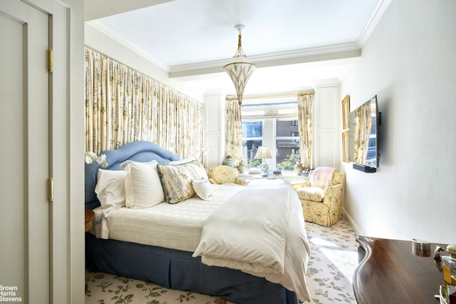 575 Park Ave Unit 509, New York City, NY 10065 - bedroom with ornamental molding and baseboards