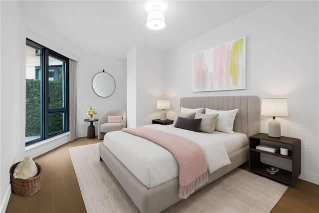 11 Hancock Pl Unit 304, New York City, NY 10027 - bedroom featuring wood finished floors and baseboards