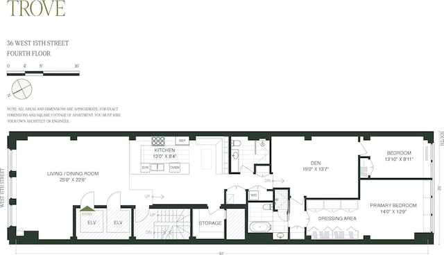 36 W 15th St Unit 4, New York City, NY 10011 - floor plan / room layout