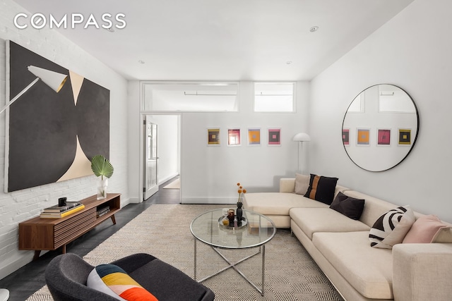 36 W 15th St Unit 4, New York City, NY 10011 - living room with wood finished floors