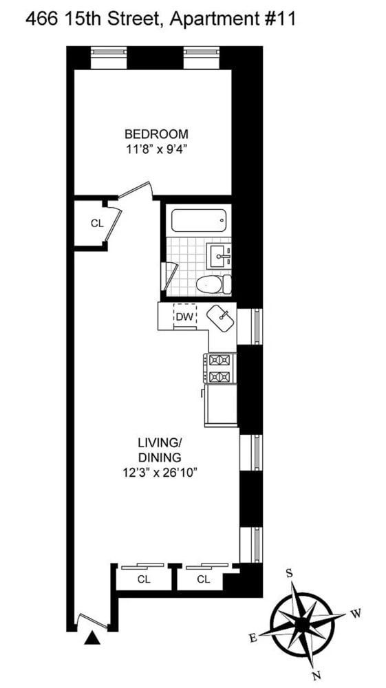 466 15th St Unit 11, New York City, NY 11215 - home floor plan