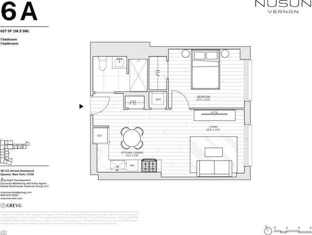 30-55 Vernon Blvd Unit 6A, New York City, NY 11102 - view of floor plan / room layout