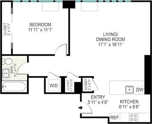 385 1st Ave Unit 11A, New York City, NY 10010 - room layout