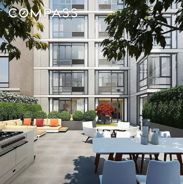 385 1st Ave Unit 11A, New York City, NY 10010 - view of patio / terrace featuring outdoor dining area