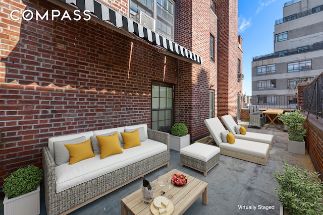 12 E 88th St Unit Ph11/12B, New York City, NY 10128 - view of patio / terrace featuring an outdoor living space