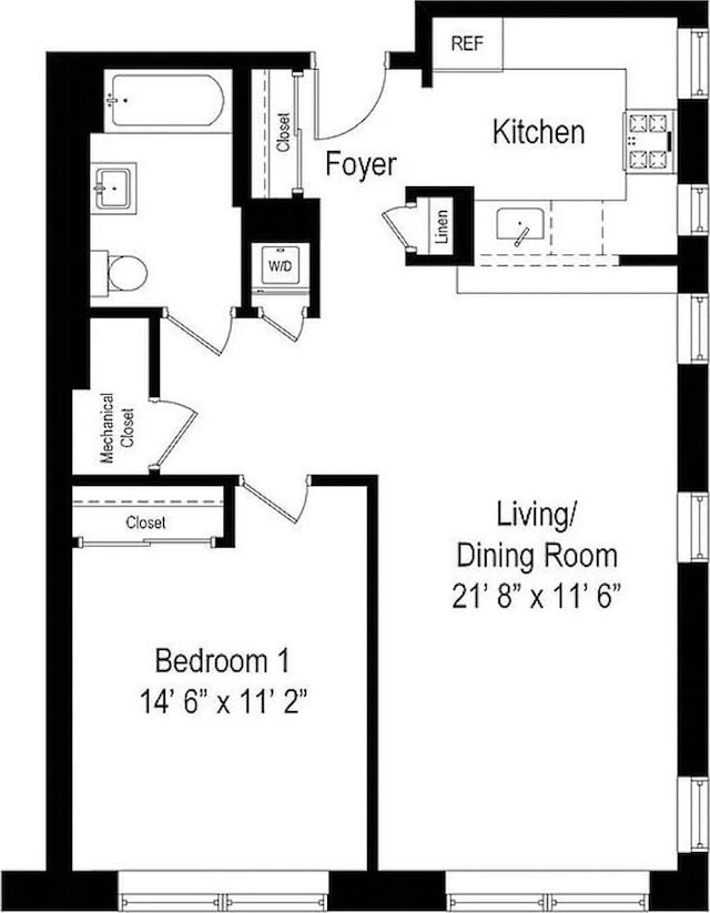 318 Knickerbocker Ave Unit 2A, New York City, NY 11237 - floor plan / room layout