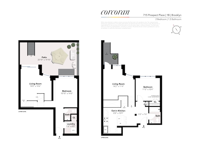 715 Prospect Pl Unit 1B, New York City, NY 11216 - room layout