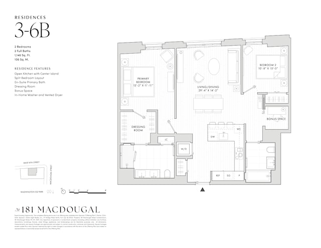 181 Macdougal St Unit 4B, New York City, NY 10011 - floor plan / room layout