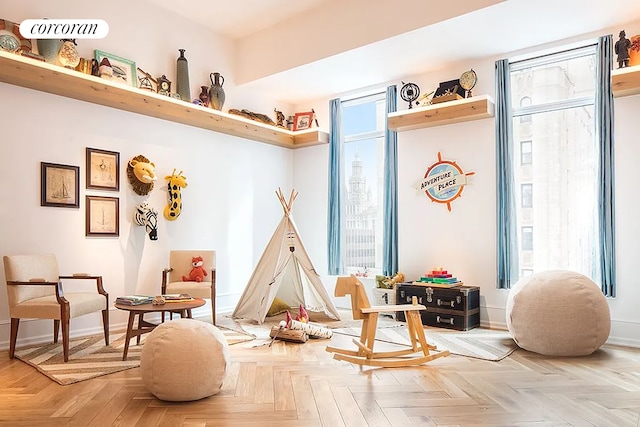 30 Park Pl Unit 60C, New York City, NY 10007 - game room featuring baseboards