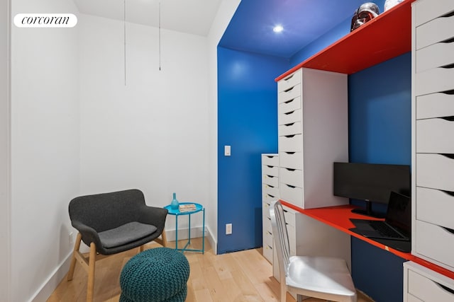 305 E 24th Street Lf, New York City, NY 10010 - office area with light wood-style flooring and baseboards