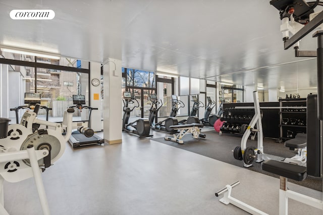 531 Main St Unit 1107, New York City, NY 10044 - view of gym