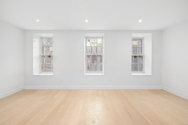113 W 13th Street Building, New York City, NY 10011 - empty room with light wood-style floors, baseboards, and recessed lighting