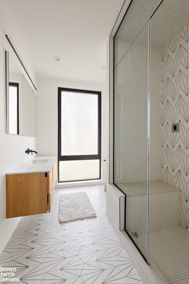 207 N 5th St Ph, Ph, New York City, NY 11211 - full bath featuring vanity and a stall shower