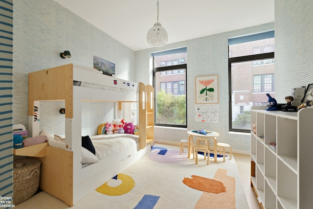 207 N 5th St Ph, Ph, New York City, NY 11211 - bedroom featuring wallpapered walls and multiple windows