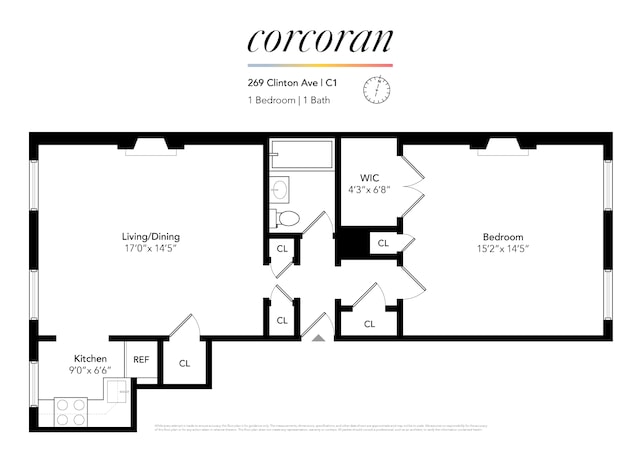 269 Clinton Ave Unit C1, New York City, NY 11205 - home floor plan